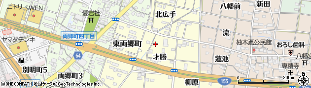 愛知県一宮市大赤見才勝1周辺の地図