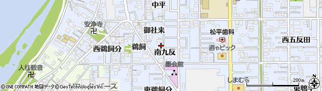 愛知県一宮市小信中島（南九反）周辺の地図