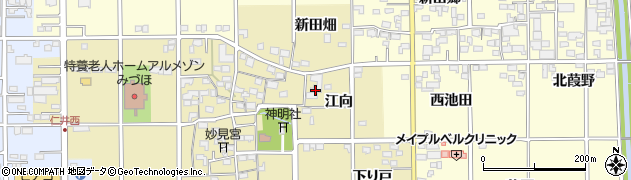愛知県一宮市三条（江向）周辺の地図