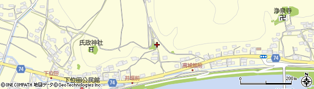 京都府綾部市位田町（蓮花寺）周辺の地図