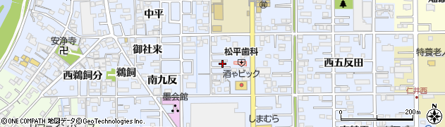 愛知県一宮市小信中島（西九反）周辺の地図