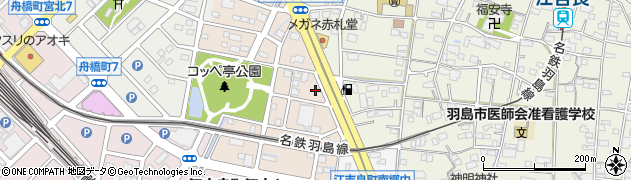 岐阜羽島インター線周辺の地図