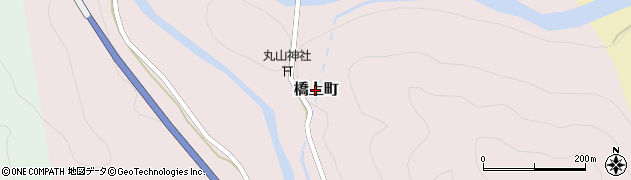 京都府綾部市橋上町周辺の地図
