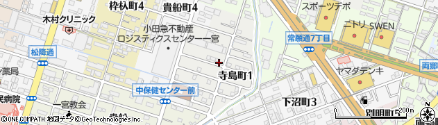 愛知県一宮市寺島町周辺の地図