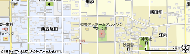 愛知県一宮市三条（野間）周辺の地図