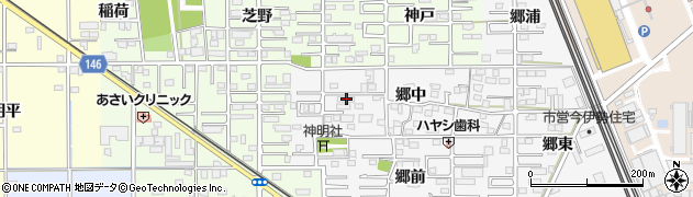 愛知県一宮市今伊勢町新神戸郷中14周辺の地図