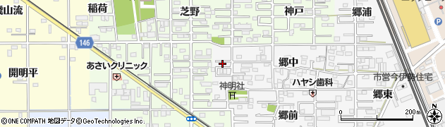 愛知県一宮市今伊勢町新神戸郷中9周辺の地図