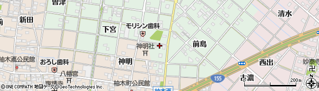 愛知県一宮市西大海道郷前61周辺の地図
