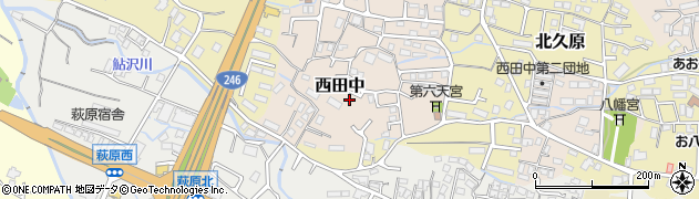 静岡県御殿場市西田中103周辺の地図