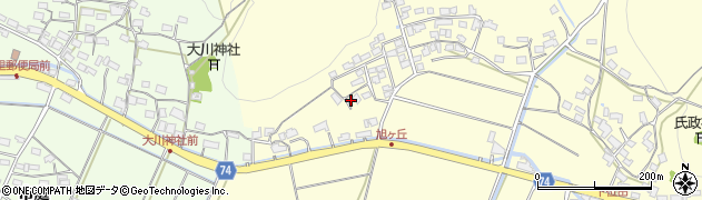 京都府綾部市位田町岼22-1周辺の地図