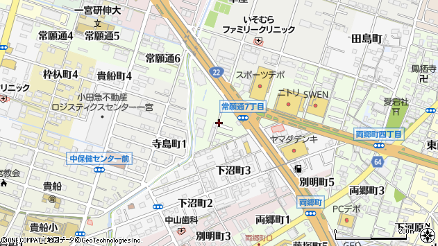 〒491-0031 愛知県一宮市観音町の地図