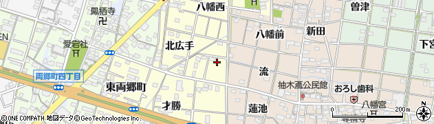 愛知県一宮市大赤見（南広手）周辺の地図
