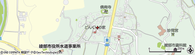 京都府綾部市里町周辺の地図