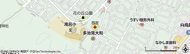 西友滝呂店周辺の地図
