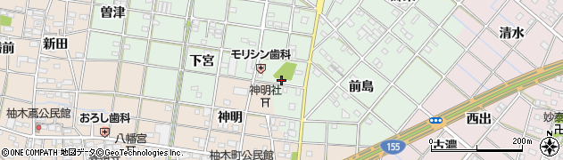 愛知県一宮市西大海道郷前56周辺の地図