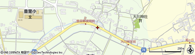 京都府綾部市栗町（北ノ前）周辺の地図