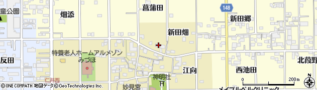 愛知県一宮市三条新田畑周辺の地図