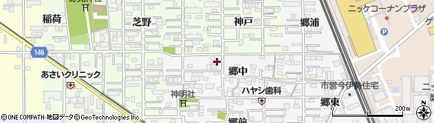 愛知県一宮市今伊勢町新神戸郷中24周辺の地図