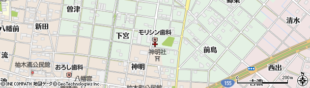 愛知県一宮市西大海道郷前45周辺の地図