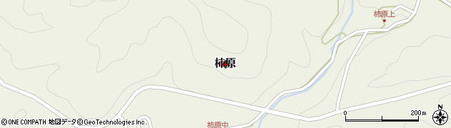 鳥取県日野郡江府町柿原周辺の地図