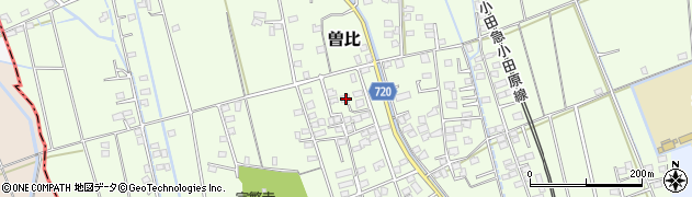 神奈川県小田原市曽比1867周辺の地図