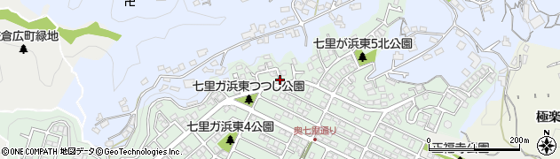 七里ガ浜東うずら公園周辺の地図