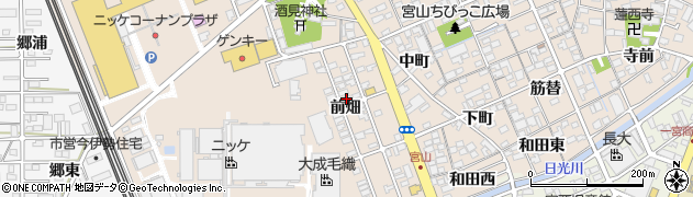 愛知県一宮市今伊勢町本神戸（前畑）周辺の地図