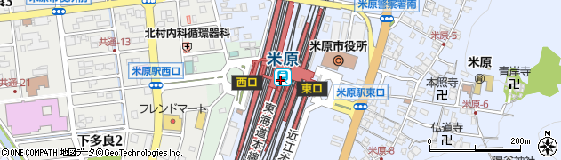 米原駅周辺の地図