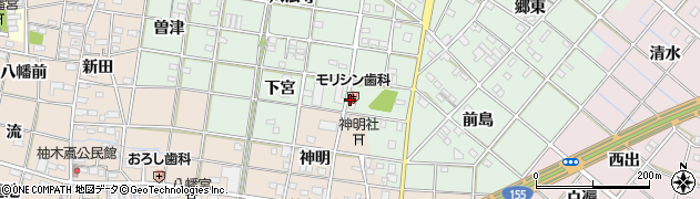 愛知県一宮市西大海道郷前43周辺の地図