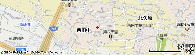 静岡県御殿場市西田中116周辺の地図