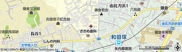 神奈川県鎌倉市笹目町5周辺の地図