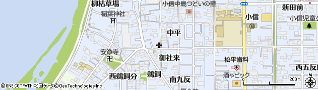 愛知県一宮市小信中島中平1201周辺の地図
