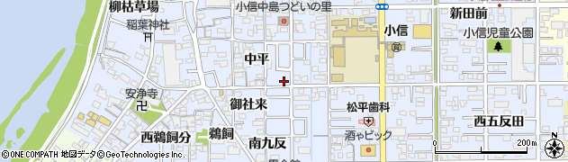 愛知県一宮市小信中島中平26周辺の地図