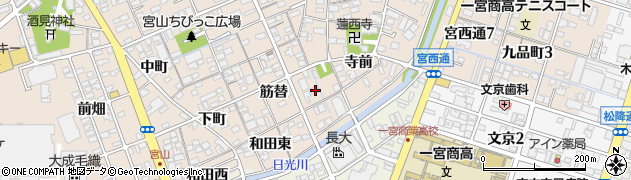 愛知県一宮市今伊勢町本神戸筋替28周辺の地図