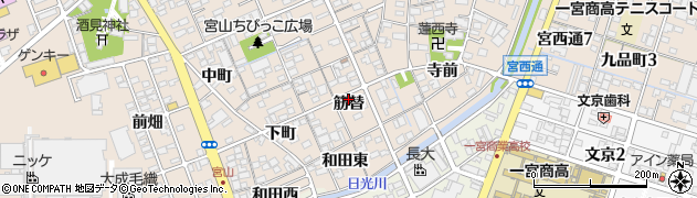 愛知県一宮市今伊勢町本神戸筋替周辺の地図
