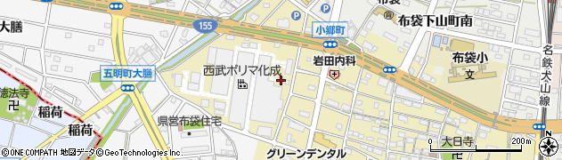愛知県江南市小郷町西ノ山59周辺の地図