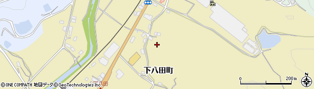 京都府綾部市下八田町牛取周辺の地図