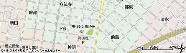 愛知県一宮市西大海道郷前31周辺の地図