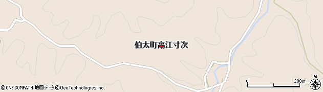 島根県安来市伯太町高江寸次周辺の地図