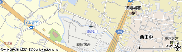 静岡県御殿場市萩原4周辺の地図