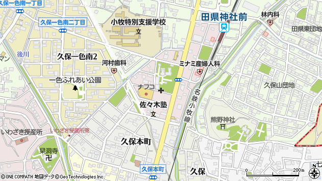 〒485-0004 愛知県小牧市田県町の地図