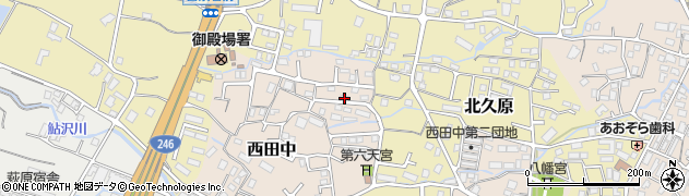 静岡県御殿場市西田中141周辺の地図