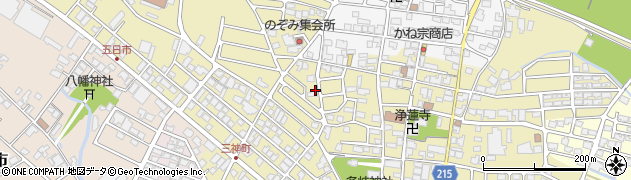 岐阜県養老町（養老郡）三神町周辺の地図