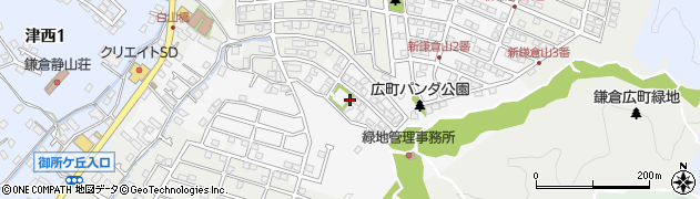 腰越山王下公園周辺の地図