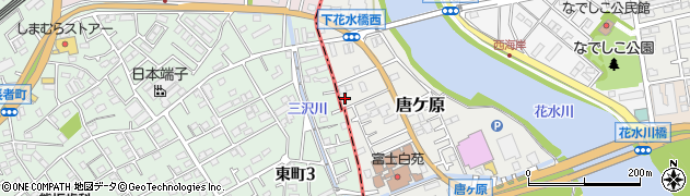 神奈川県平塚市唐ケ原23周辺の地図