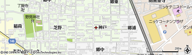 愛知県一宮市今伊勢町宮後（神戸）周辺の地図