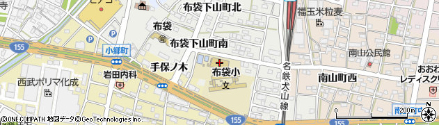 愛知県江南市布袋下山町南周辺の地図