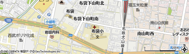 愛知県江南市布袋下山町（南）周辺の地図