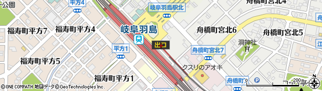 岐阜県羽島市周辺の地図