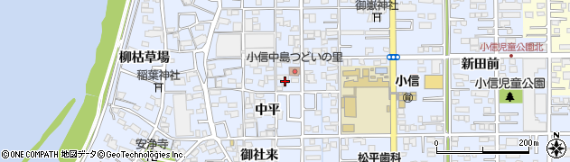 愛知県一宮市小信中島中平12周辺の地図